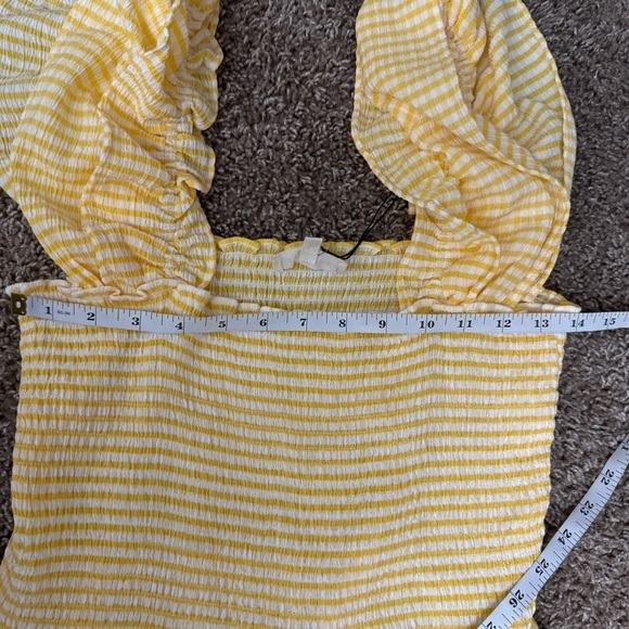 Promesa Women’s Yellow Striped Lightweight Summer Maxi Dress Size Large NWT - Picture 7 of 9